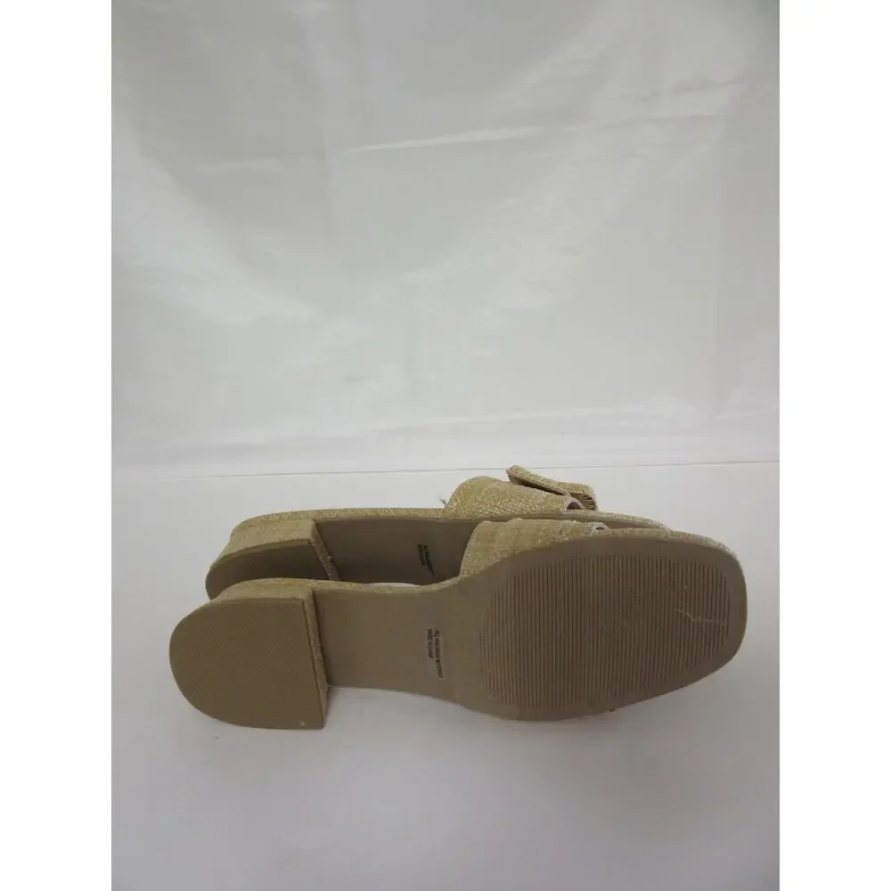 DOLCE VITA Nayte Raffia 10 Slip On Slide Comfort Casual Summer Sandals